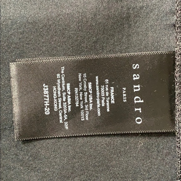 Sandro Paris Snap Button Front Neoprene Skirt - Picture 5 of 5